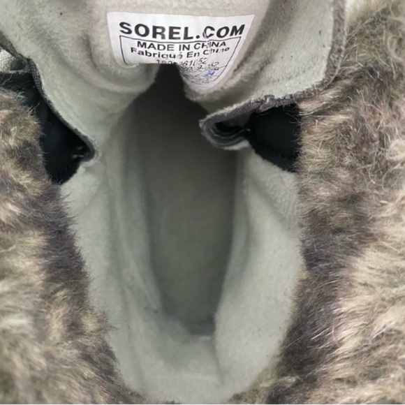 Sorel Women's Explorer Joan Leather/Suede Faux Fur Ankle Tall Winter Boots 7 - Picture 11 of 12